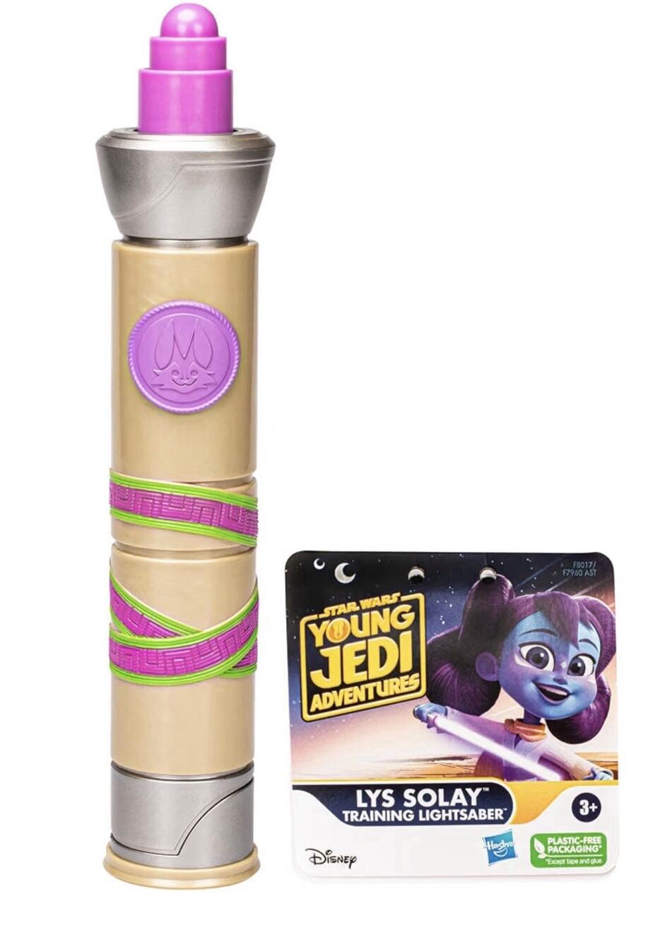 Star Wars Young Jedi Adventures Lys Solay Training Lightsaber Toy Figure